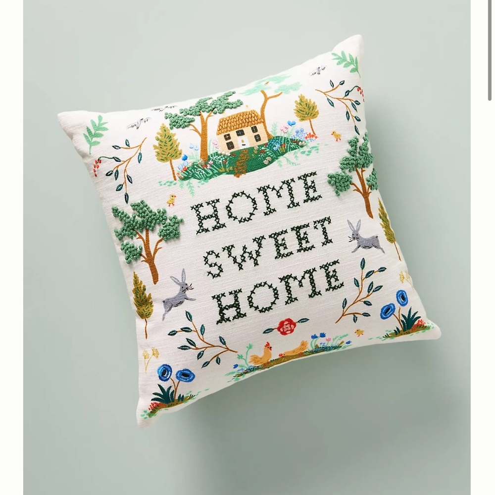 ISO Rifle Paper Co. x Loloi Home Sweet Home Pillow